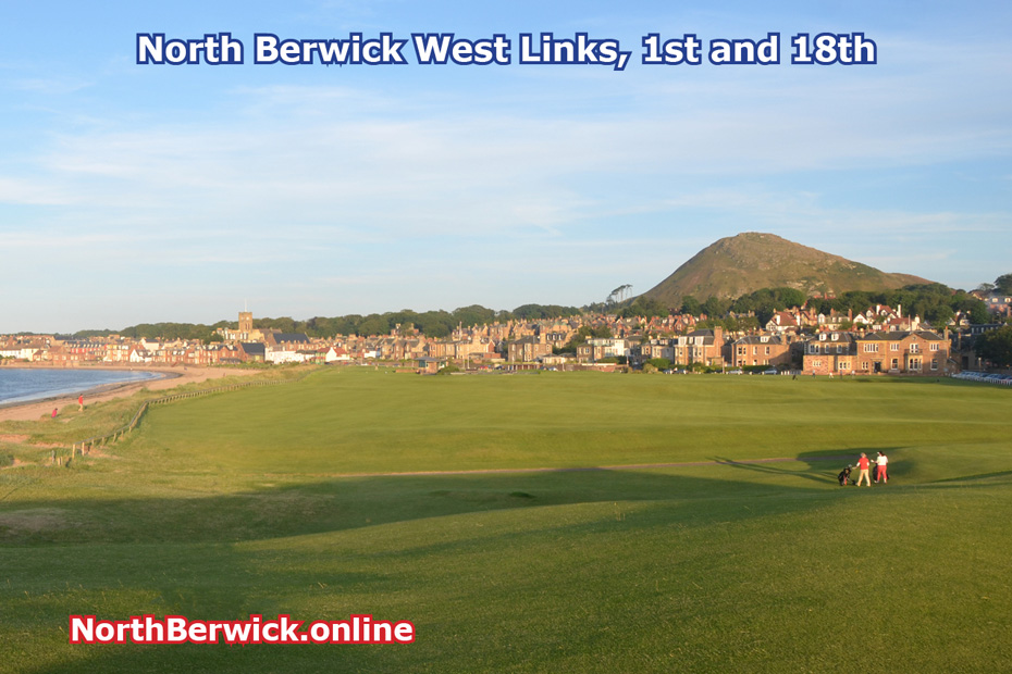 North Berwick West Links golf course, 1st and 18th holes